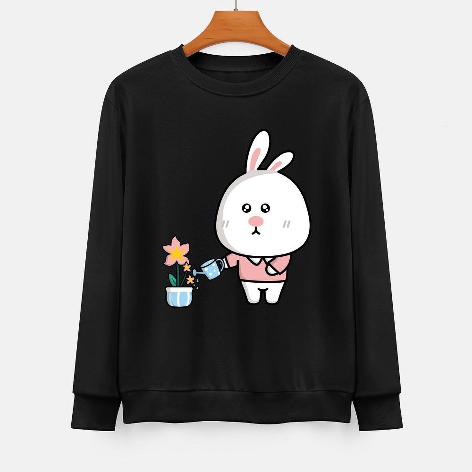 Front Patterned Long Sleeve TopAllSeason Midweight